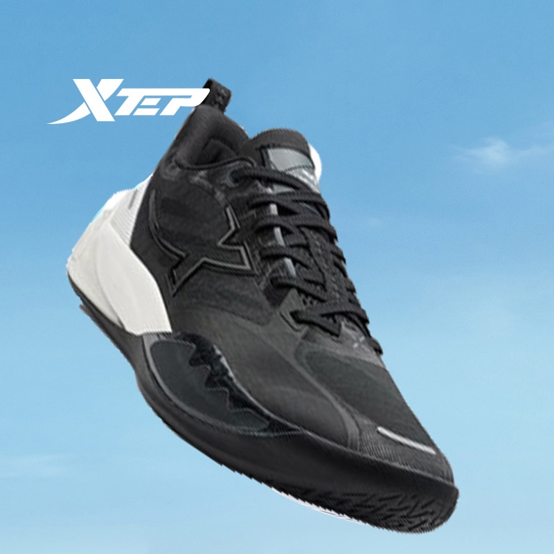 Xtep Light Attack รองเท้าบาสเก็ตบอลผู้ชาย Mid-Top Professional Rebound Combat Stability