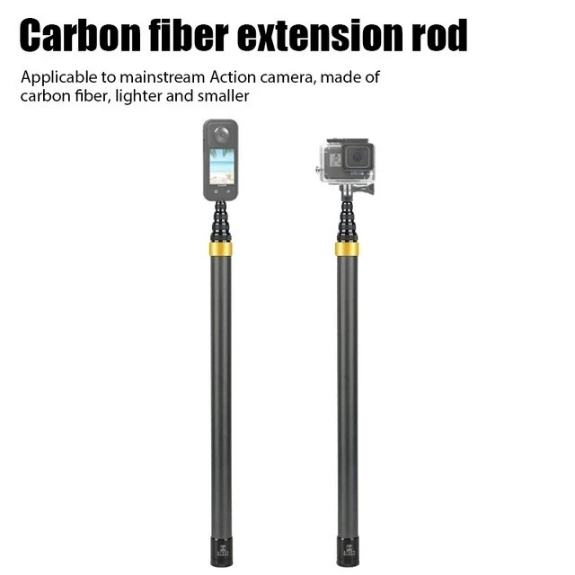 ใหม่ 2026 สําหรับ Insta360 X5 X3 X4 X2 อุปกรณ์เสริม 1.5M 290 ซม.3M คาร์บอนไฟเบอร์ Selfie Stick สําหรับ DJI Action 5 4/3/Gopro 10 12 13 14 กล้องกีฬา Super ยาวที่มองไม่เห็น Selfie Stick thumbnail 3