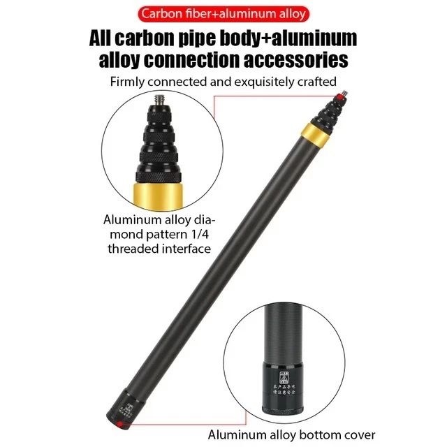 ใหม่ 2026 สําหรับ Insta360 X5 X3 X4 X2 อุปกรณ์เสริม 1.5M 290 ซม.3M คาร์บอนไฟเบอร์ Selfie Stick สําหรับ DJI Action 5 4/3/Gopro 10 12 13 14 กล้องกีฬา Super ยาวที่มองไม่เห็น Selfie Stick thumbnail 5