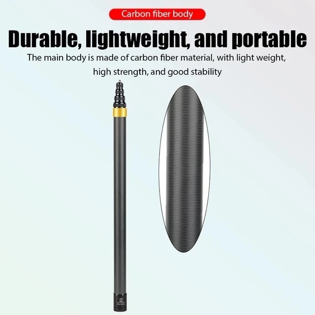ใหม่ 2026 สําหรับ Insta360 X5 X3 X4 X2 อุปกรณ์เสริม 1.5M 290 ซม.3M คาร์บอนไฟเบอร์ Selfie Stick สําหรับ DJI Action 5 4/3/Gopro 10 12 13 14 กล้องกีฬา Super ยาวที่มองไม่เห็น Selfie Stick thumbnail 7