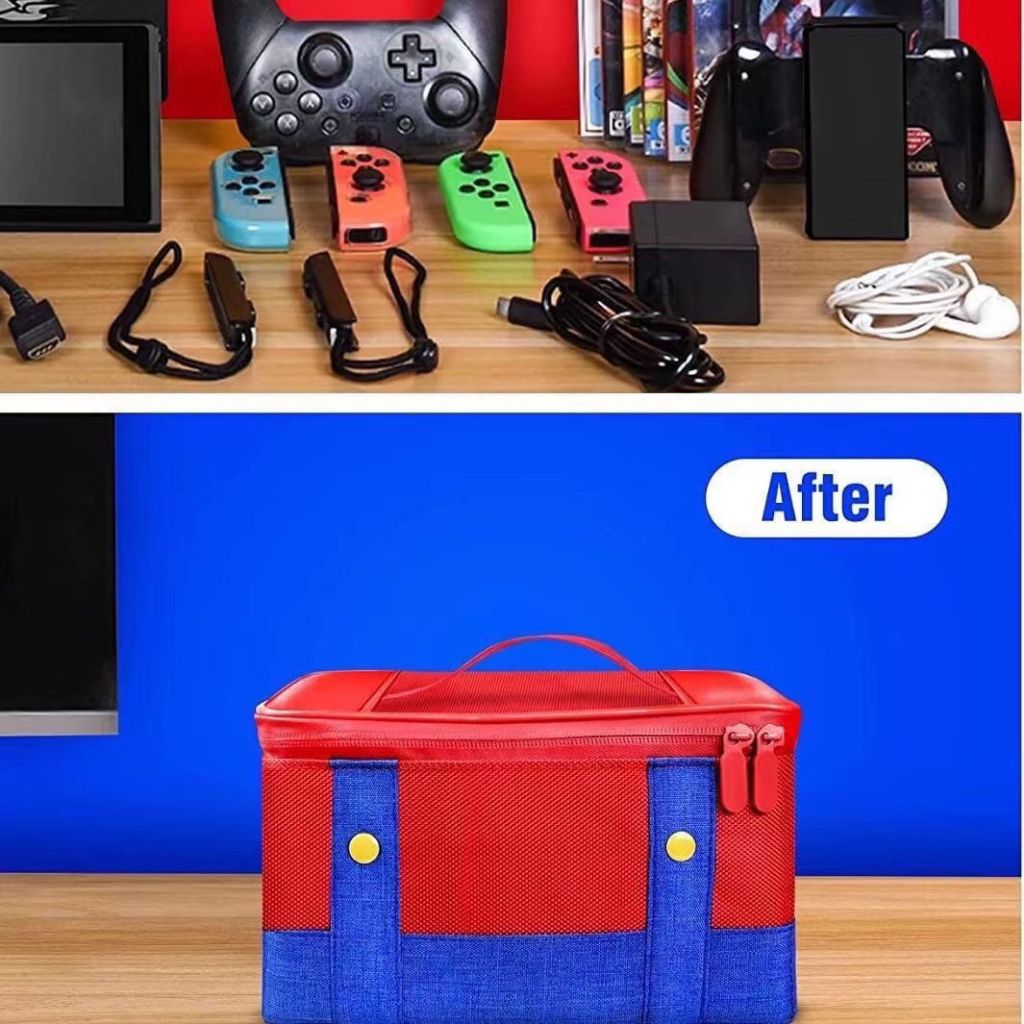 ขนาดใหญ่กระเป๋าถือป้องกันสําหรับสวิทช์กระเป๋าเดินทางสําหรับ Nintendo Switch Oled คอนโซล Pro Controller สําหรับอุปกรณ์เสริมสวิทช์
