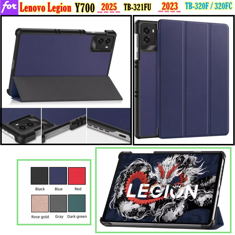 สําหรับ Lenovo Legion Y700 2025 3rd Gen 8.8 นิ้ว TB321FU Y700 2023 TB-320F 320FC Legion แท็บเล็ตเกม 8.8 "PUหนังอัตโนมัติ Sleep Wake Flip Stand สมาร์ทกรณีฝาครอบ