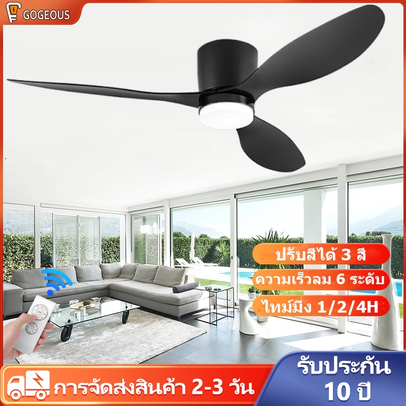 พัดลมเพดาน โคมไฟพัดลม สไตล ์ นอร ์ ดิกทันสมัยพร ้ อมไฟอุตสาหกรรม 42/48/52 นิ้ว อมรีโมทคอนโทรลสําหรับห ้ องนอนห ้ องนั ่ งเล ่ น พัดลมโคมไฟ