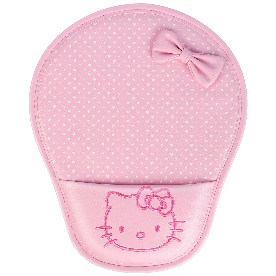 SANRIO แผ่นรองเมาส์ หนัง PU กันลื่น ลายการ์ตูน Hello Kitty แบบสร้างสรรค์ สําหรับสํานักงาน