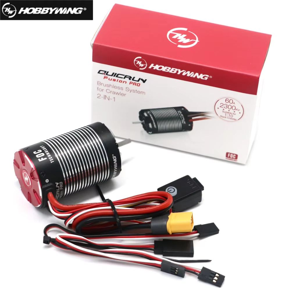 Hobbywing QuicRun Fusion Pro 540 2300KV มอเตอร์ประสาทสัมผัสแบบไม่มีแปรงในตัว 60A ESC 2 in 1 สําหรับ 