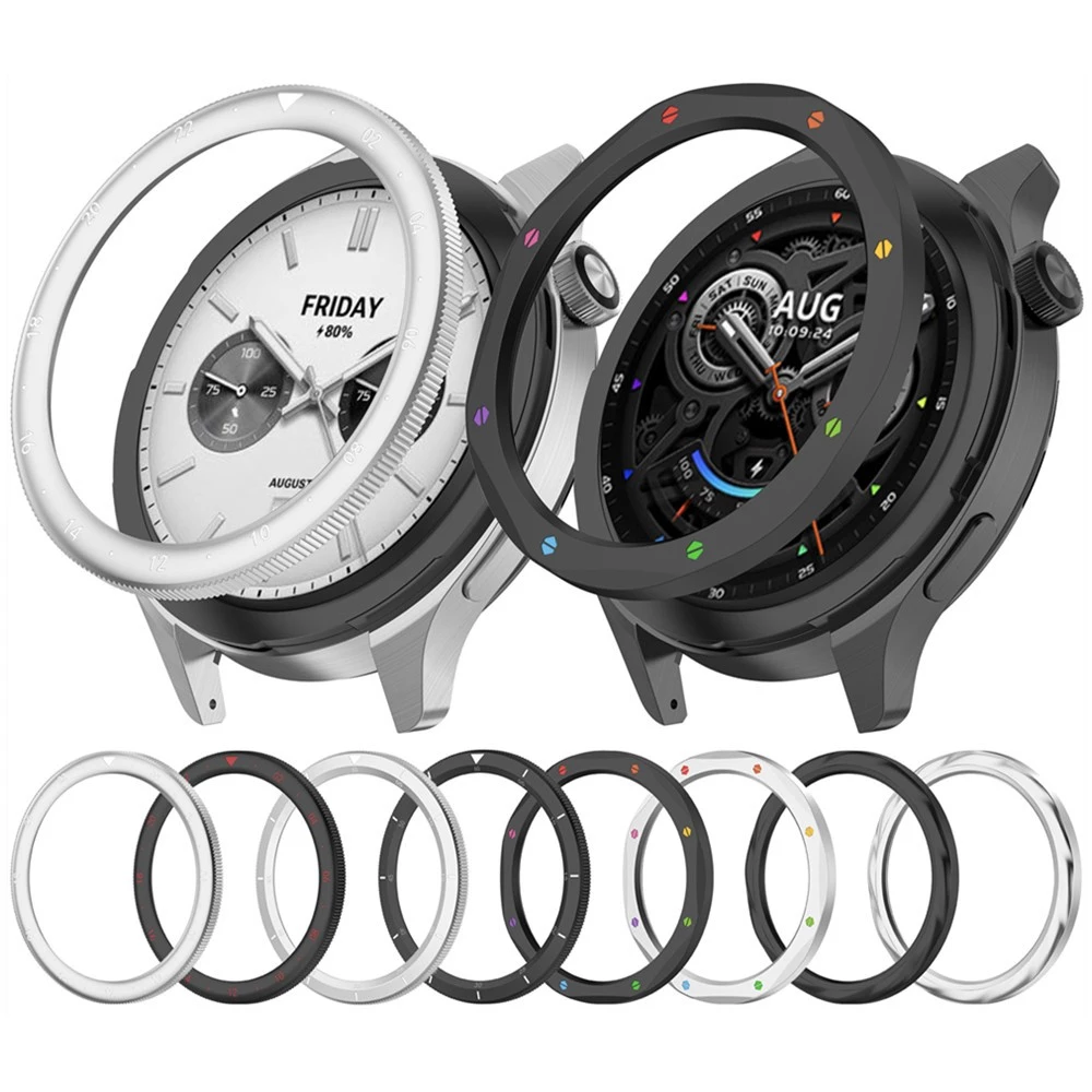 ฝาโลหะสําหรับ Xiaomi watch S3 S4 เปลี่ยน 316L แหวนสแตนเลสนาฬิกาอุปกรณ์เสริม