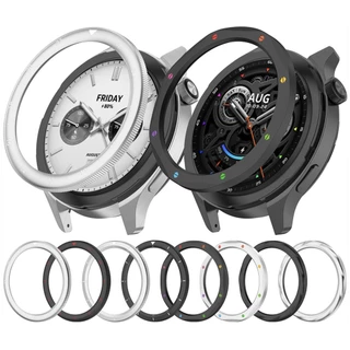 ฝาโลหะสําหรับ Xiaomi watch S3 S4 เปลี่ยน 316L แหวนสแตนเลสนาฬิกาอุปกรณ์เสริม