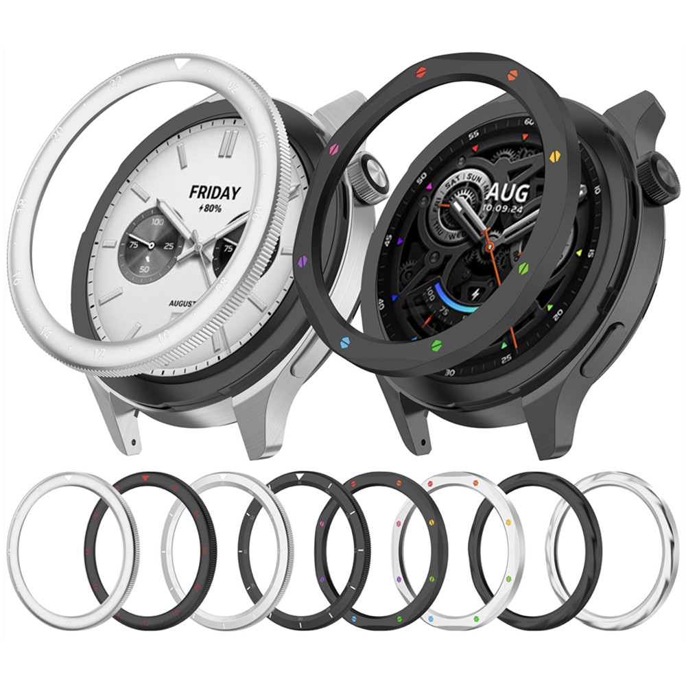 ฝาโลหะสําหรับ Xiaomi watch S3 S4 เปลี่ยน 316L แหวนสแตนเลสนาฬิกาอุปกรณ์เสริม