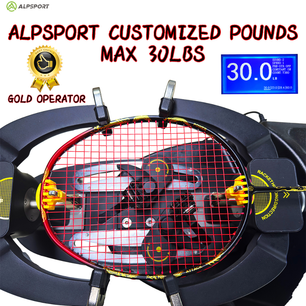 Alp DIY Pounds Customised อาชีพ Strung True 30Lbs ไม้แบดมินตัน 100% Full Carbon Fibre GJ QY2.0 BBQY3