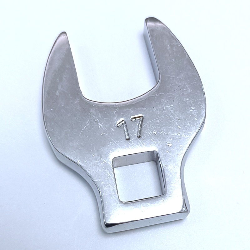 1 ชิ้น 3/8 นิ้วไดรฟ์ Crowfoot ประแจชุดเมตริก 13 14 15 16 17 มม.Chrome Plated Crow เท้าเปิด End Spanner รถซ่อมเครื่องมือ