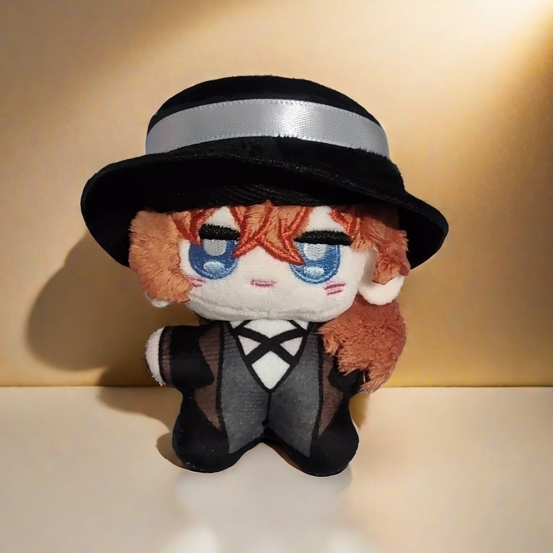 Bungo Stray Dogs เครื่องประดับแขวนตุ๊กตา - Chuuya Nakhara, Osamu Dazai, Edogawa Rampo, Atsushi Nakajima, Ryunosuke Akutagawa Plushies