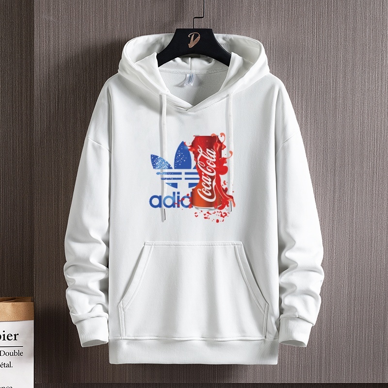 หลากหลาย Unisex สไตล์เดียวกันผู้ชาย Hooded University T ยืดคู่ Hoodie หลวมแขนยาว Hooded T เสื้อสวมหัวรอบคอผู้ชายผู้หญิงสไตล์เดียวกัน P