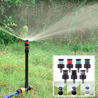 หัวสปริงเกลอร์แบบป๊อปอัพปรับได้ 360° สำหรับหัวฉีดน้ำสนามหญ้า…