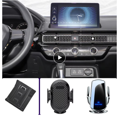 (FT) อุปกรณ์เมาท์ขาตั้งชาร์จโทรศัพท์มือถือ แบบไร้สาย สําหรับ Honda Civic 11th MK11 2022 2023