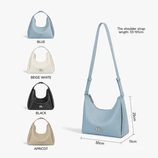 MOSSDOOM Deanna Bag กระเป๋าคาดไหล่เว้าความจุขนาดใหญ่สำหรับเดินทาง