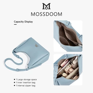 MOSSDOOM Deanna Bag กระเป๋าคาดไหล่เว้าความจุขนาดใหญ่สำหรับเดินทาง
