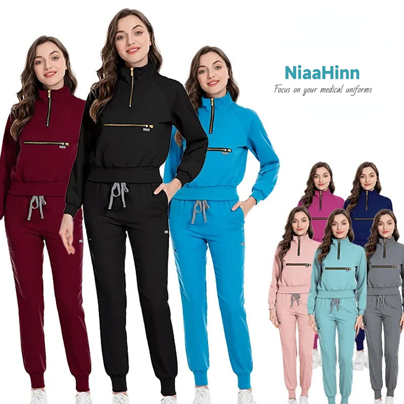 NIAAHINN ชุดสครับ ชุดพยาบาล (เสื้อ+กางเกง)