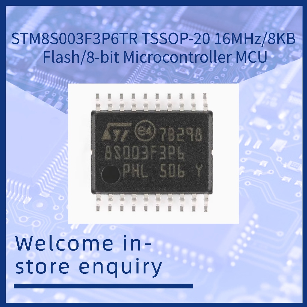 STM8S003F3P6TR 8S003F3P6 TSSOP-20 16MHz 8KB แฟลช 8 บิต Microcontroller MCU&**&