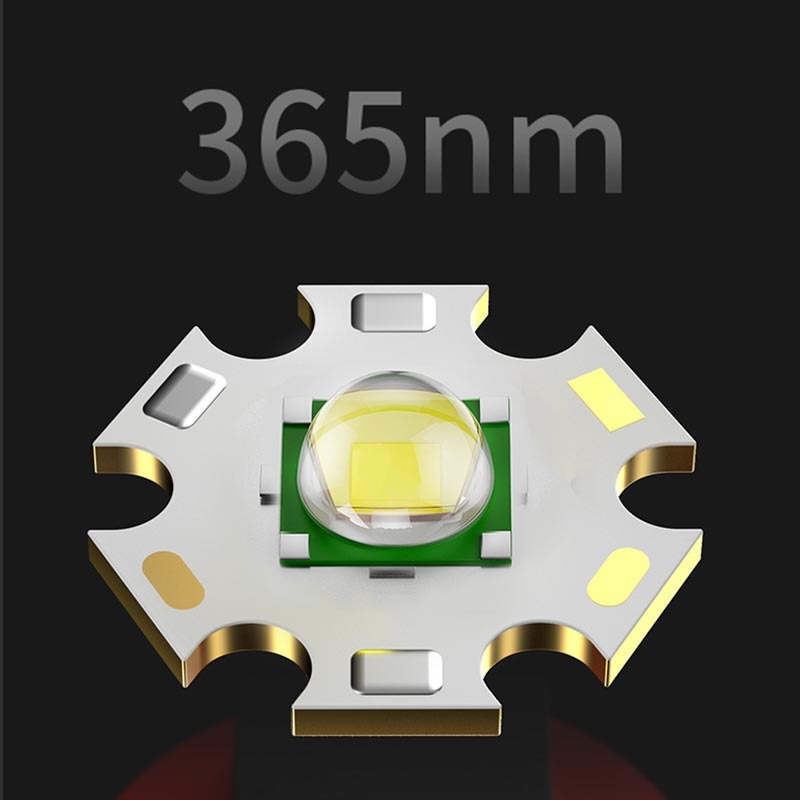 SmilingShark SD5300 ไฟฉาย led ยูวี 365 นาโนเมตร บัตรประจำตัว คบเพลิง หลอดไฟตรวจจับสารเรืองแสง 4โหมด ชาร์จ USB ได้ กันน้ำสำหรับการตรวจจับธนบัตรการประเมินเครื่องประดับ — صورة 6