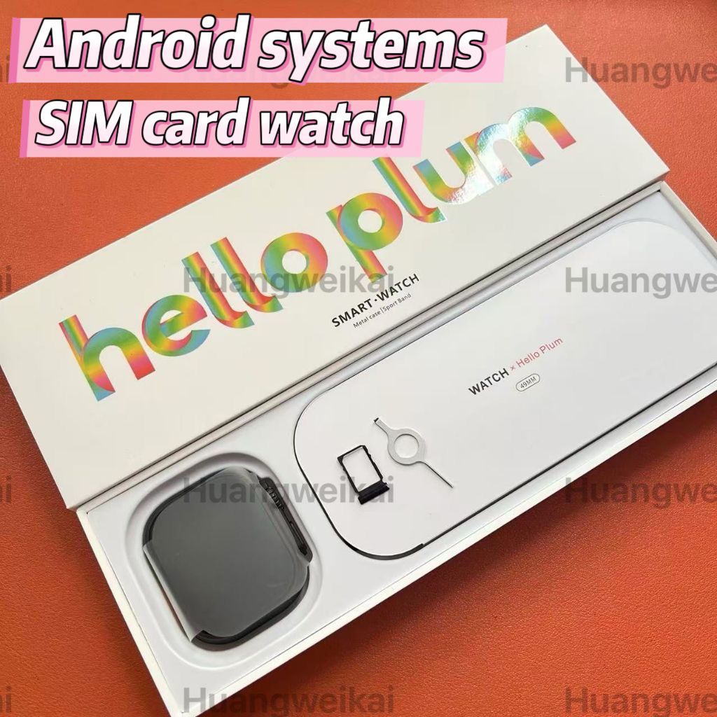 ระบบ Android smart watch Hello watch 4+ WIFI 2025 AMOLED 4G SIM call smartwatch ดาวน์โหลดแอพบน Googl