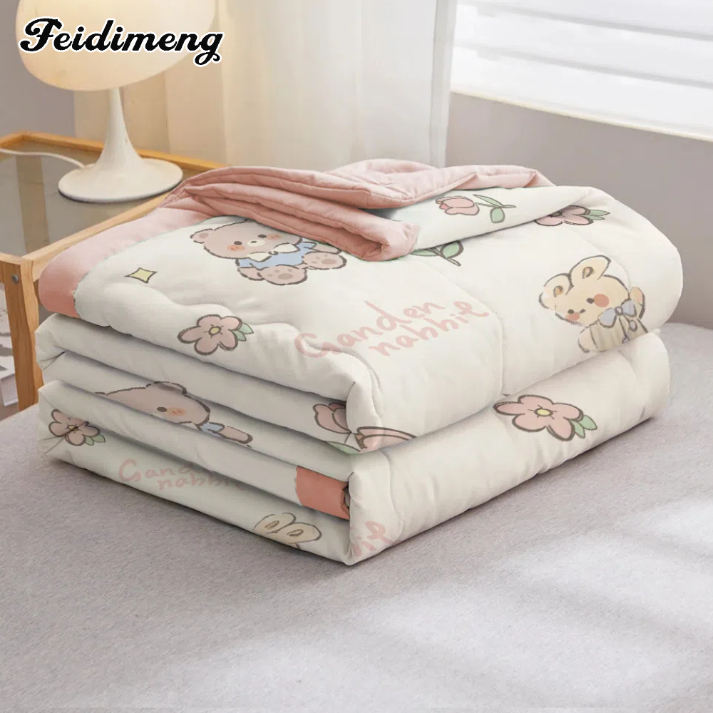 FDM พร้อมส่ง พร้อมส่ง ผ้าห่มเย็น นุ่มนิ่ม ผ้าห่ม กันหนาวได้ 4 ฟุต 5 ฟุต 6 ฟุต