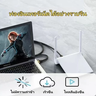 สายแลน Cat6e รองรับ 1000Mbps สายเน็ต สายแลนหัวเหล็ก FTP สายแลนสำเร็จภายใน ใช้งานได้เต็มประสิทธิภาพ เร็ว แรงเต็มสปีด CAT6 1000MbpsสายLAN,สายLANความเร็วสูง,Gigabit,เราเตอร์/เครือข่าย 3M/5M/10M/20M/30m50 CAT6 RJ45