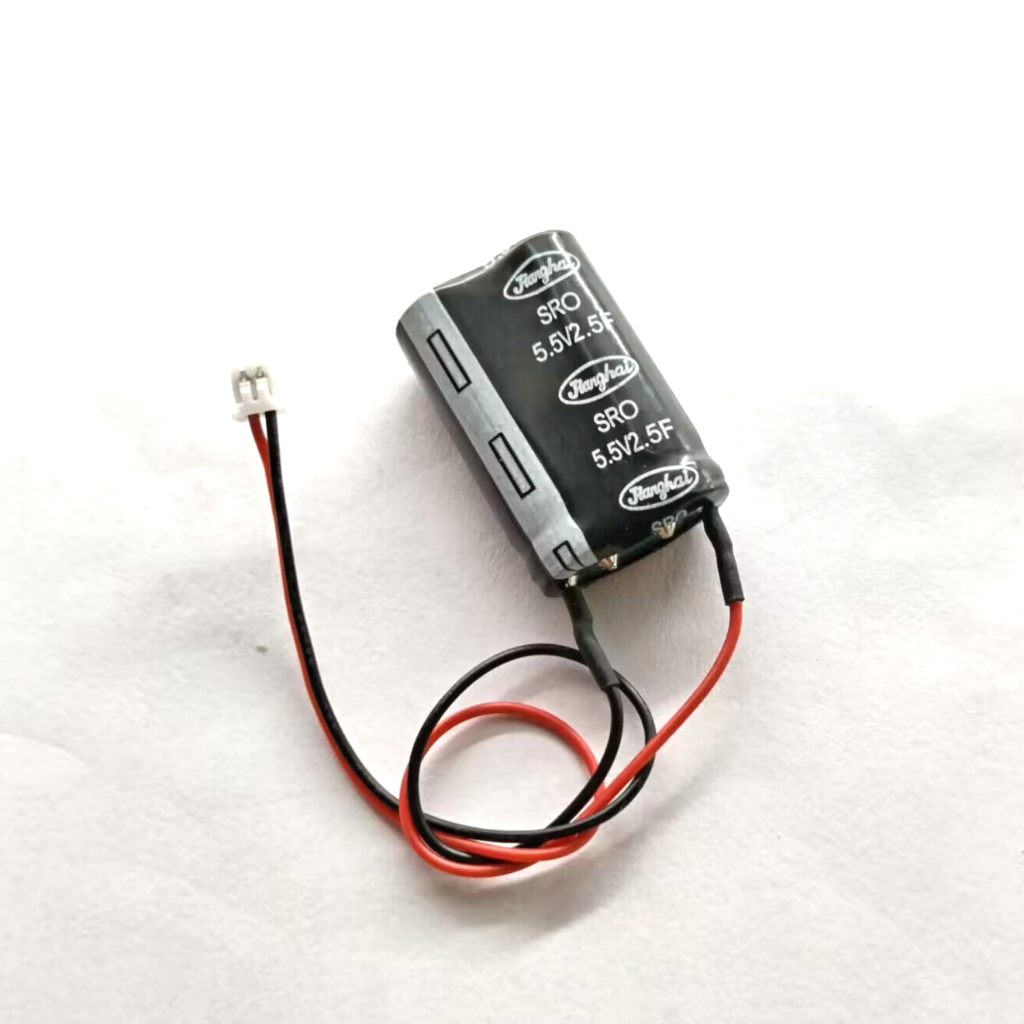 1pcs 5.5V 2.5f 1.25P เครื่องบันทึกการขับขี่อุปกรณ์เมนบอร์ดหน่วยความจําตัวเก็บประจุผสม 5.5V2.5F พร้อมสาย Ferra Capacitor 2.5f 8 * 17 * 26 มม.