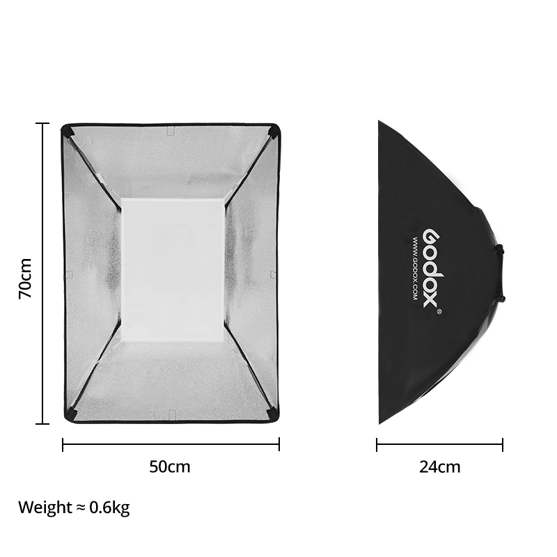 Godox 40*60/50*70/60*60/60*90/80 ซม.สตูดิโอถ่ายภาพ Softbox กล่องนุ่มพร้อม Universal Mount สําหรับ K-150A K-180A E250 E300 300SDI สตูดิโอแฟลช Strobe
