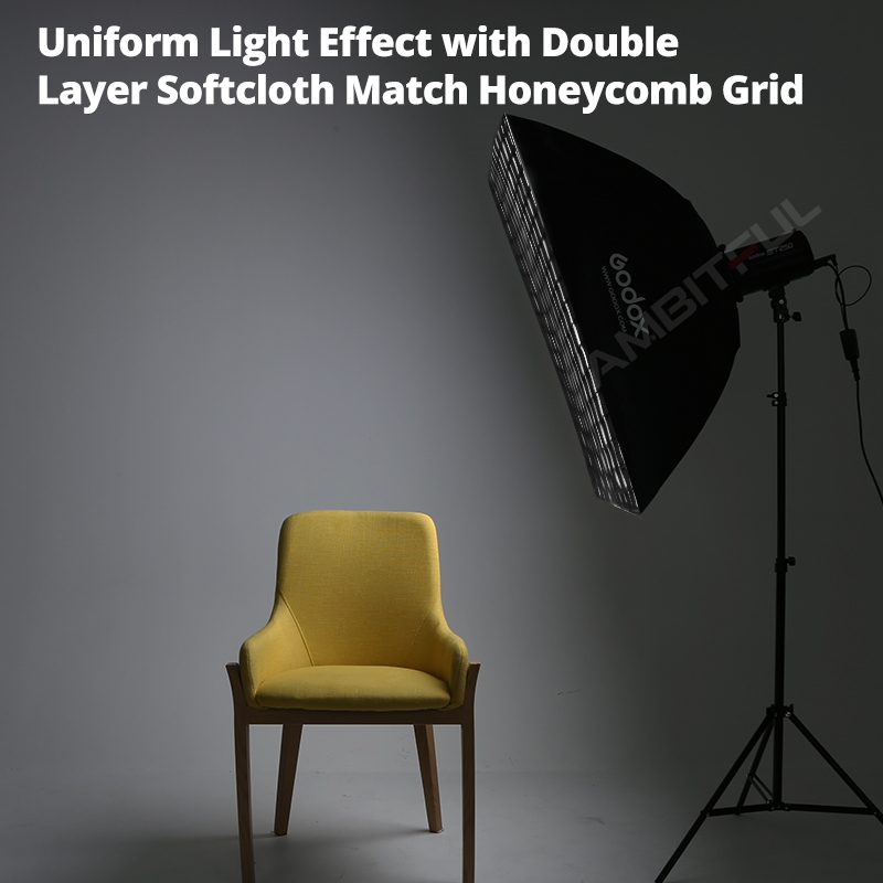 Godox 40*60/50*70/60*60/60*90/80 ซม.สตูดิโอถ่ายภาพ Softbox กล่องนุ่มพร้อม Universal Mount สําหรับ K-150A K-180A E250 E300 300SDI สตูดิโอแฟลช Strobe