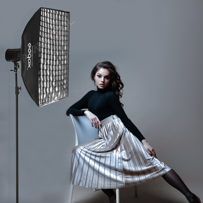 Godox 40*60/50*70/60*60/60*90/80 ซม.สตูดิโอถ่ายภาพ Softbox กล่องนุ่มพร้อม Universal Mount สําหรับ K-150A K-180A E250 E300 300SDI สตูดิโอแฟลช Strobe