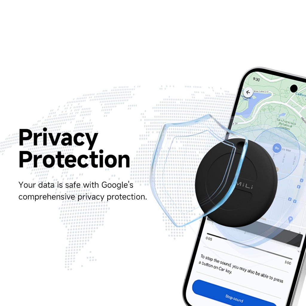Mili MiTag Go GPS ติดตามบลูทูธสําหรับ Android Keys Finder และตัวระบุตําแหน่งสัตว์เลี้ยงทํางานร่วมกับ Google ค้นหาอุปกรณ์ของฉัน - รูปที่ 7