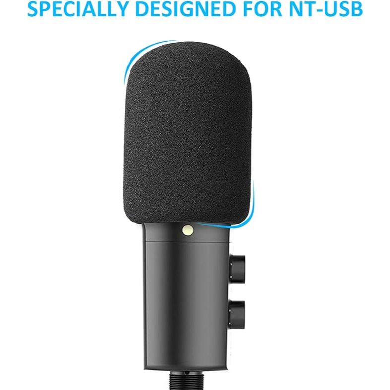 Rode NT USB ไมโครโฟนกระจก - ฝาครอบไมโครโฟนโฟม Pop Filter ที่กําหนดเองสําหรับ Rode NT-USB คอนเดนเซอร์