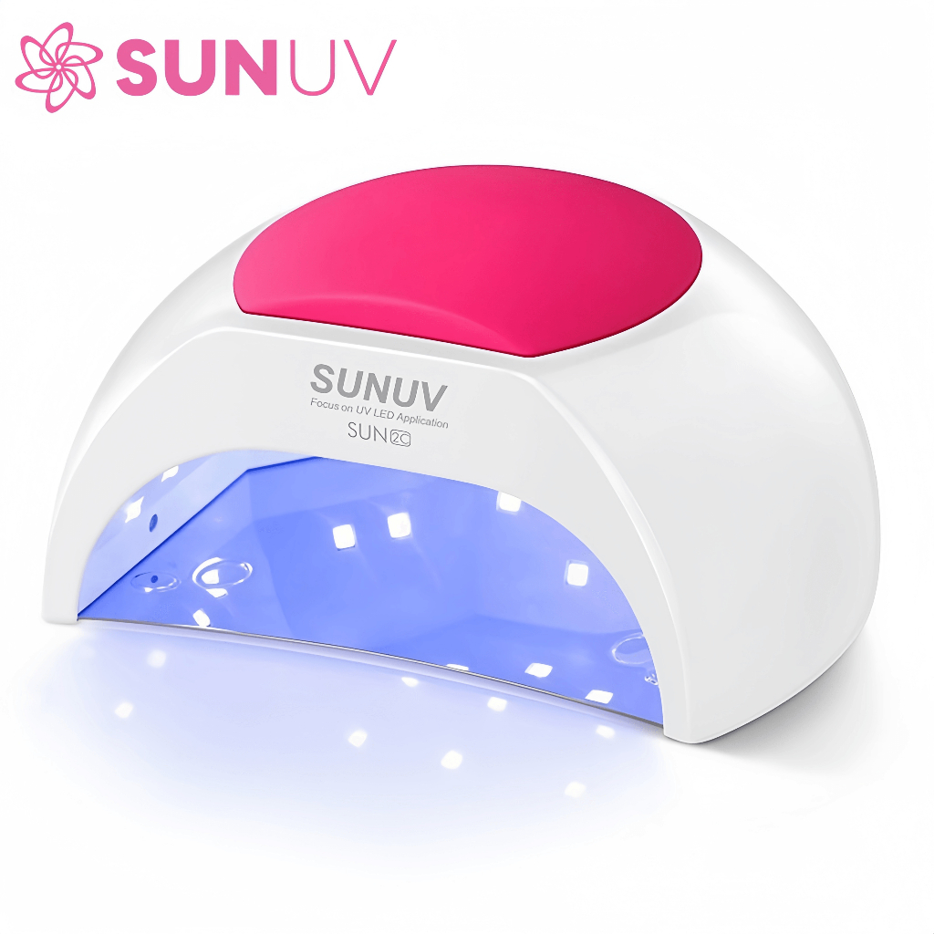 SUNUV SUN2C UV โคมไฟ 48W โคมไฟเล็บสําหรับร้านทําเล็บมืออาชีพเครื่องเป่าเล็บพร้อมเซ็นเซอร์อัตโนมัติเล็บ
