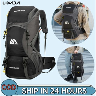 [LIXADA Mall] กระเป๋าเป้สะพายหลังเดินป่ากันน้ําขนาด 50 ลิตรก…