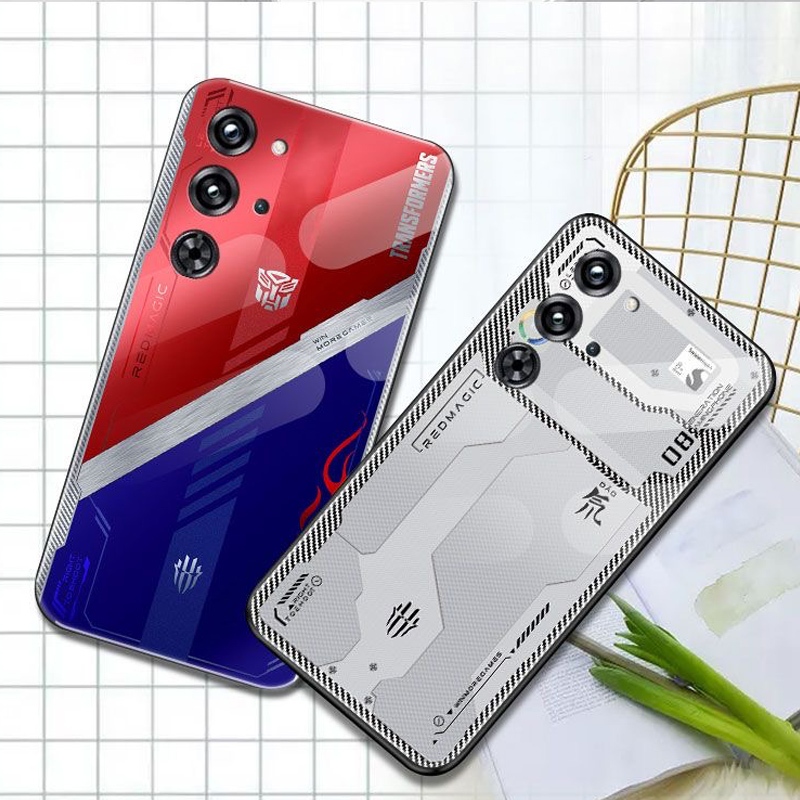 สําหรับ Red Magic 10 Pro + สําหรับ Red Magic 10 Pro Plus ป้องกันแก้วเคสโทรศัพท์สําหรับ Nubia Red Mag