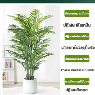 ต้นไม้ปลอม🌲ฟรี!!หินโรย🌲ต้นกล้วยเทียม สูง85-150cm ต้นไม้ปลอมใหญ่ ตั้งบริเวณบ้าน ข้างโซฟา ตั้งหน้าทีวี ต้นไม้มงคล