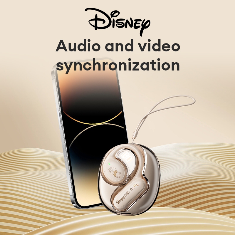Disney C36 หูฟังบลูทูธหูฟังไร้สายสมาร์ททัชเพลงสําหรับเล่นเกมพร้อมไมโครโฟนบลูทูธ 5.4