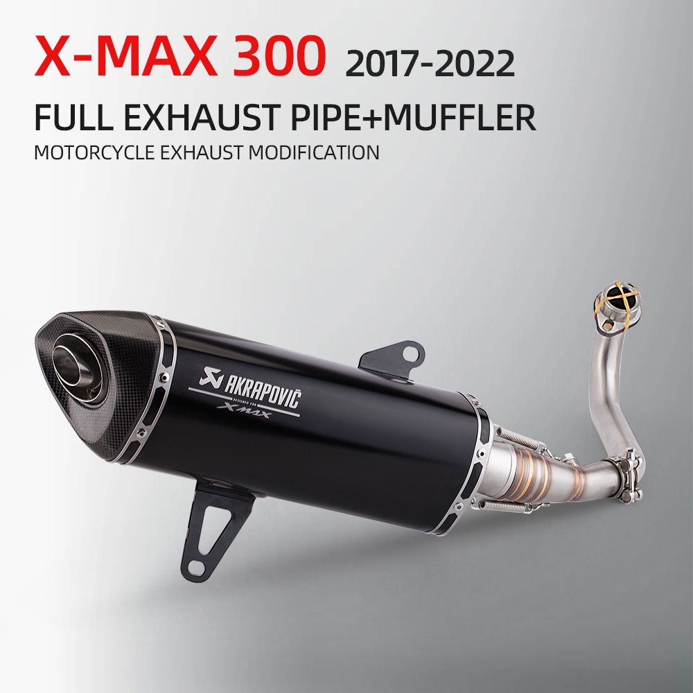 2017-2022 ยามาฮ่า xmax300รถจักรยานยนต์ด้านหน้าการเชื่อมต่อท่อการเชื่อมต่อ xmax300รถจักรยานยนต์ท่อไอเสียเต็มส่วนระบ
