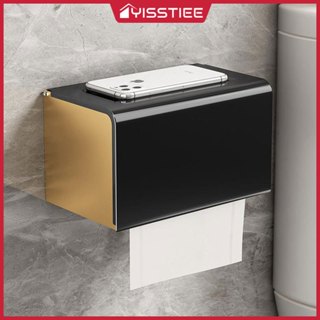 YTกล่องทิชชู่ในห้องน้ําสามารถเก็บกระดาษม้วน/กระดาษทิชชู่ติดผ…