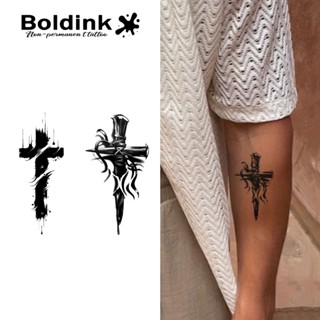 Boldink รอยสักไม้กางเขนกึ่งถาวร·กันน้ำ·สติกเกอร์รอยสักวิเศษ·…