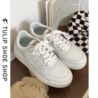 ส่งจากไทย🚚  (เบอร์ 35-40) แบรนด์ MISTERY รองเท้าผ้าใบหนังนิ่…