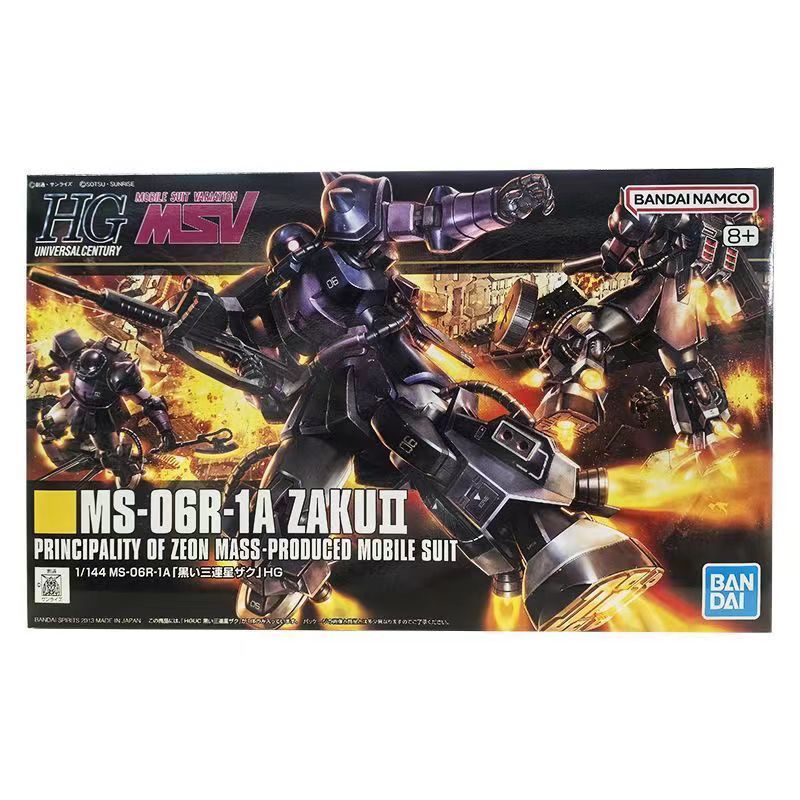 Bandai HG HGUC 151 1/144 Black Triple Star Zaku II Zaku II Zaku II ประกอบเวอร์ชันของแท้