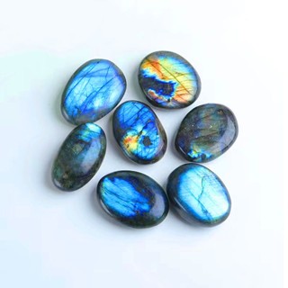 Labradorite หินลาบราโดไรต์แท้นวดรูปไข่อัญมณีการทําสมาธิพลังง…