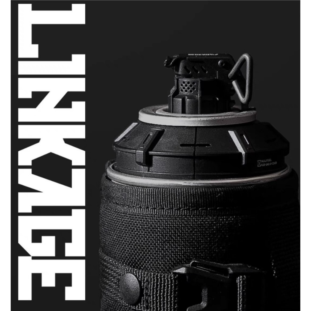 Unit04 Outdoor Camping ยุทธวิธีสีดํา Camouflage Cassette 220g250g ถังแก๊สฝาครอบป้องกันถังแก๊ส - รูปที่ 4