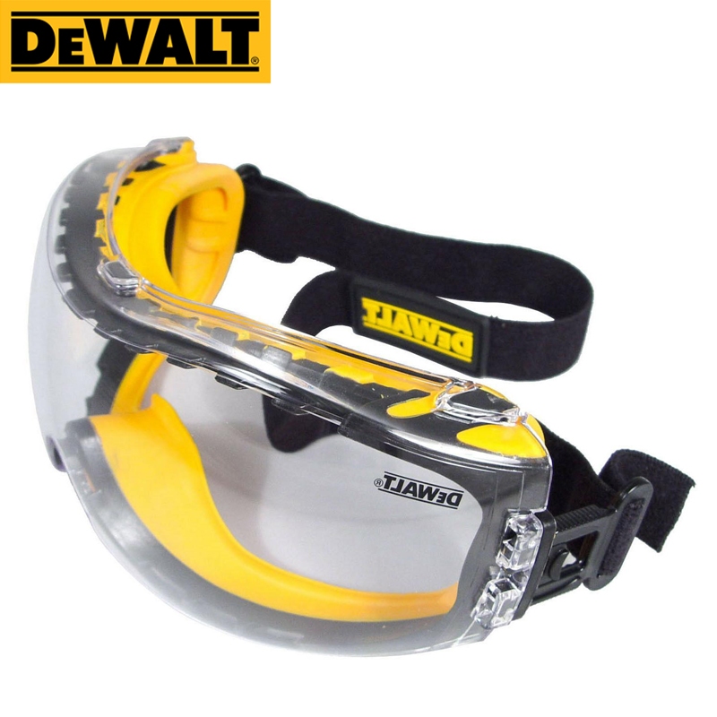 Dewalt DPG82-11 CTR Clear Anti-Fog Dual Mold Safety Goggle คอนซีลเลอร์ Injected Soft Comfort หน้ากาก