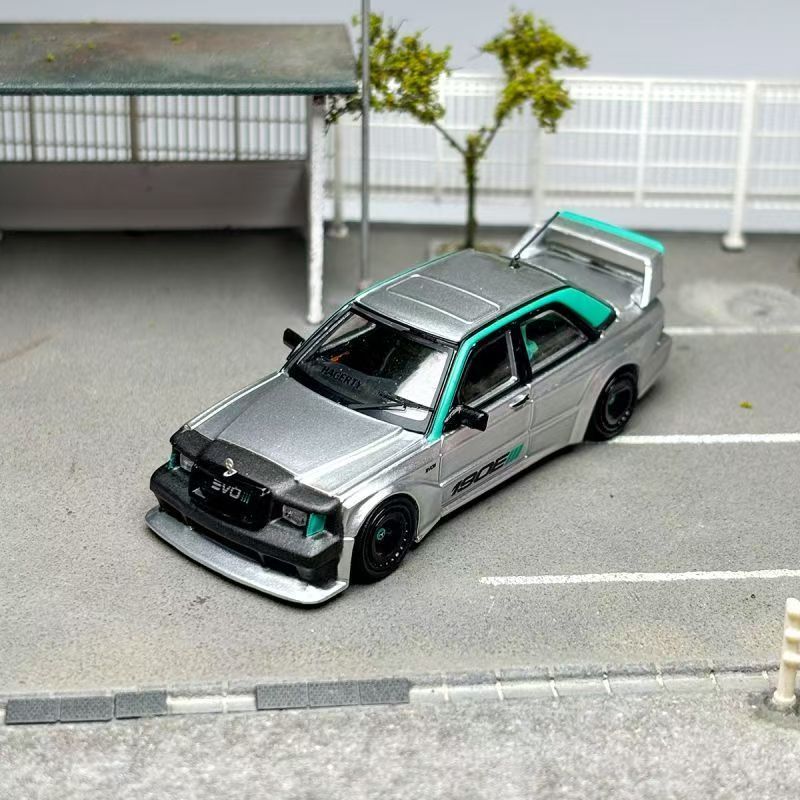 Rm 1/64 Mercedes-Benz W201 190E เวอร์ชันดัดแปลงสามารถเปิดฮูดได้