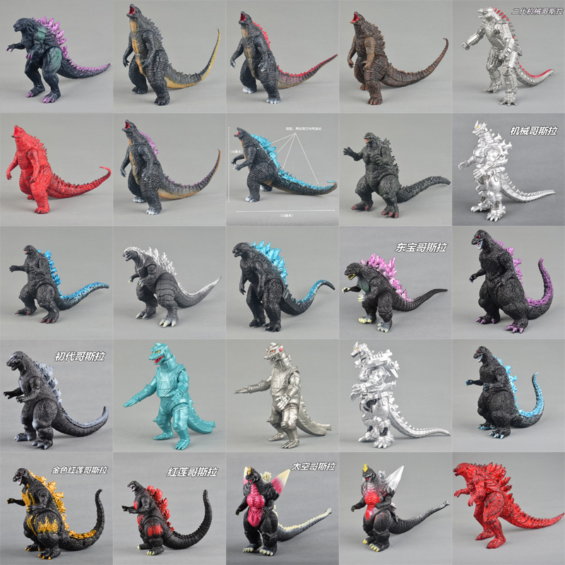 29 รูปแบบ Godzilla VS King Kong รูป Action อะนิเมะ Figurie Gulian Runaway Rabid Godzilla ABS กาวนุ่ม Monster ตุ๊กตาเครื่องประดับของเล่น
