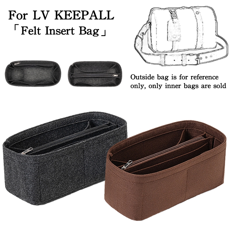 Felt Insert Organizer Fit สําหรับ Keepall & City Keepall องค์กรกระเป๋าเดินทาง, กระเป๋าด้านใน, กระเป๋