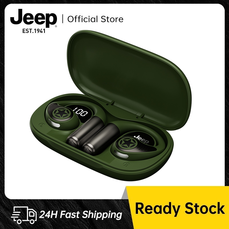 Jeep EC029 หูฟังบลูทูธไร้สาย 5.4 HD Calls เสียงดี Open Ear หูฟังเกี่ยวหู with LED Display