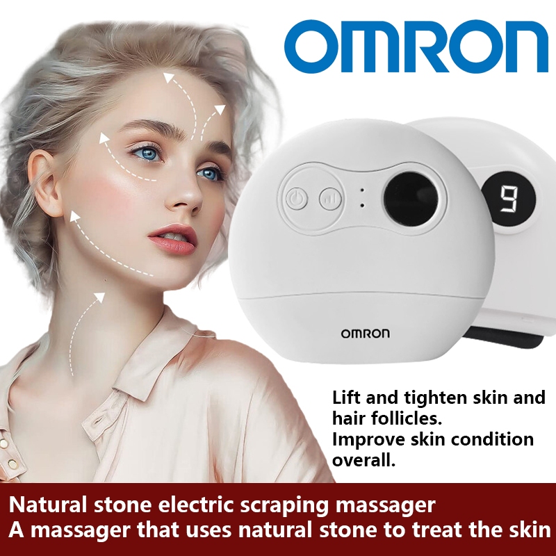 Omron Guasha เครื่องนวดกัวซาไฟฟ้าของแท้มีมอก ด้วยหินธรรมชาติ พร้อมคลื่นสั่น คลื่นไฟฟ้า ความร้อน และแสงบำบัด ฟื้นฟูผิวอย่า